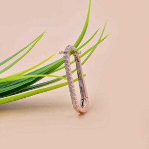 14K Rose Gold Diamond Link Enhancer Lock