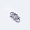 Sterling Silver Diamond Padlock
