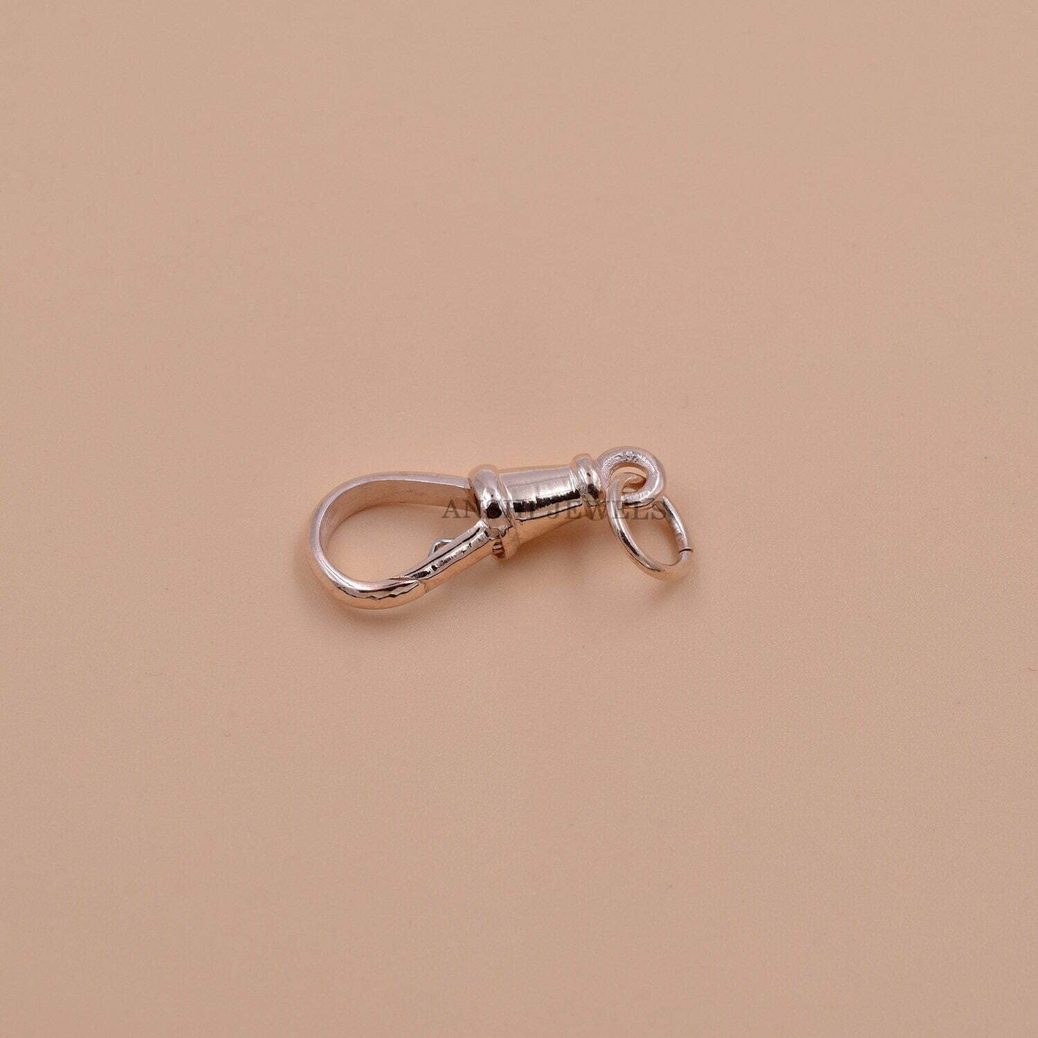 9K Rose Gold Swivel Lock Designer Gold Lock Jewelry