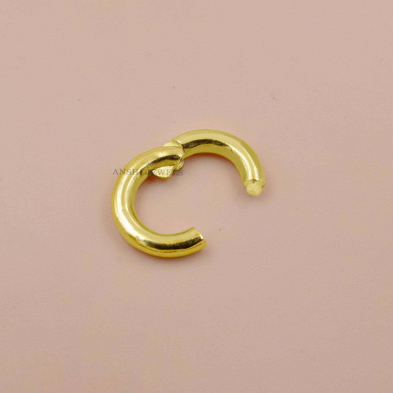 Wholesale 14k Gold Charm Holders, Gold Connector Locks, Hanging Charm Holders, Designer Enhancer Lock, Necklace Connector Lock, Jewelry Lock - Image 6