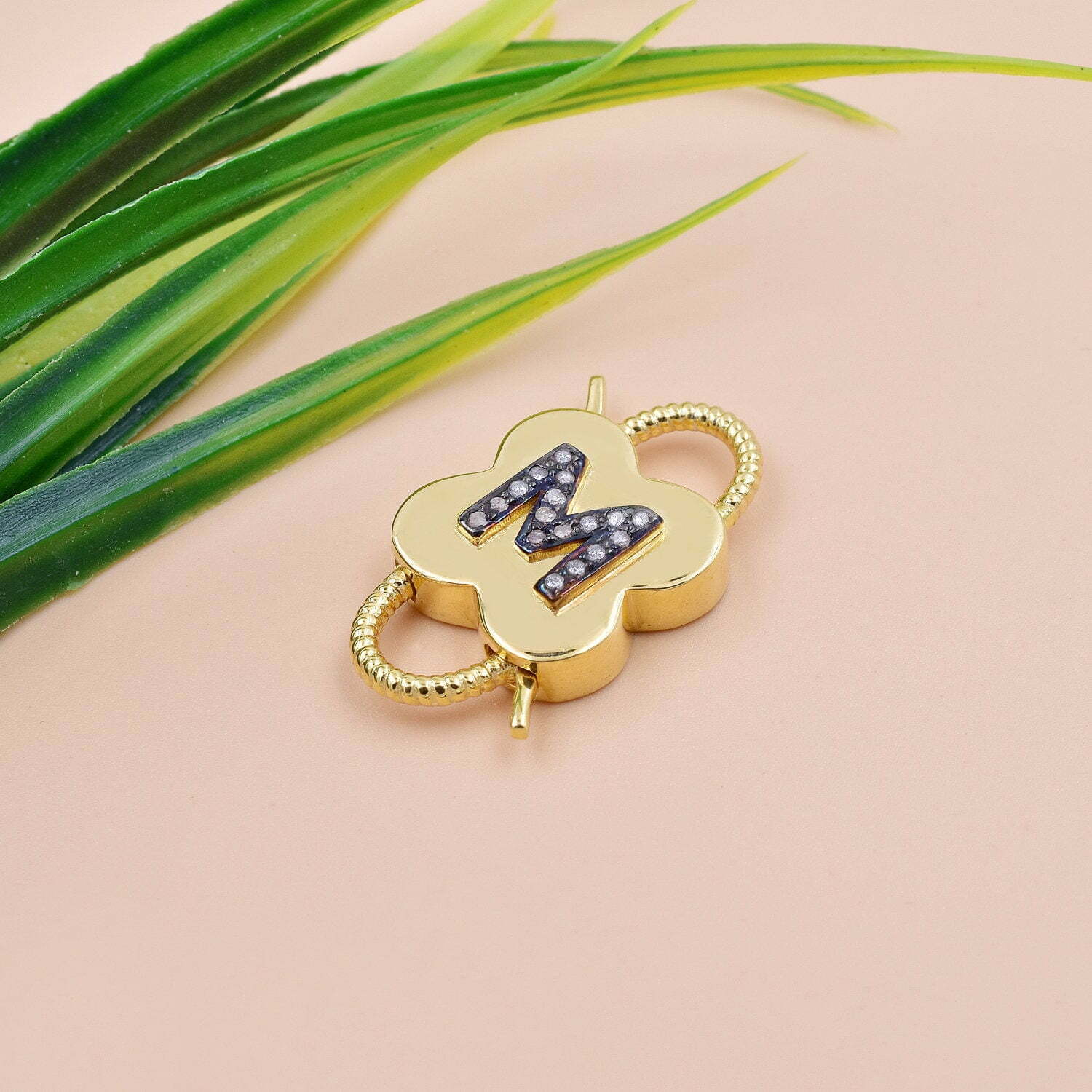 M Letter Padlock Neckless