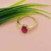 Gold Vermeil Ruby Band Ring