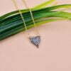 Yellow Gold Plated Heart Necklace
