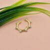 14K Gold Enhancer Charm Lock