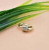 14K Yellow Gold Carabiner Lock Pave Diamond Screw Lock