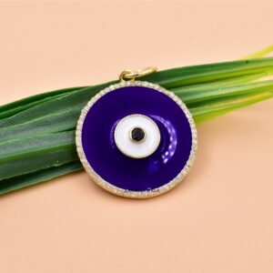 Gold Evil Eye Diamond Pendant