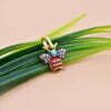 14K Yellow Gold Plated Bee Charm, Diamond & Turquoise Bee Charm, Red Enamel Bee Charm