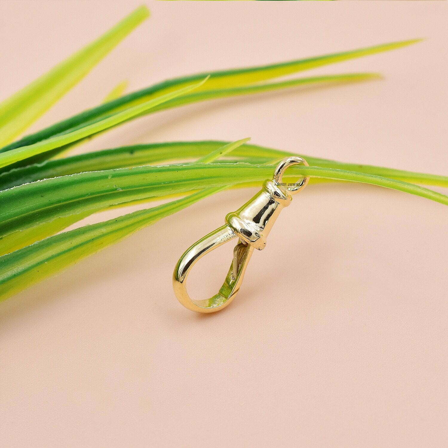 14k Yellow Gold Swivel Clasp Lock, Plain Swivel Lock, Gold Chain Claps Lock, Connector Swivel Lock, Wholesale Swivel Lock Jewelry