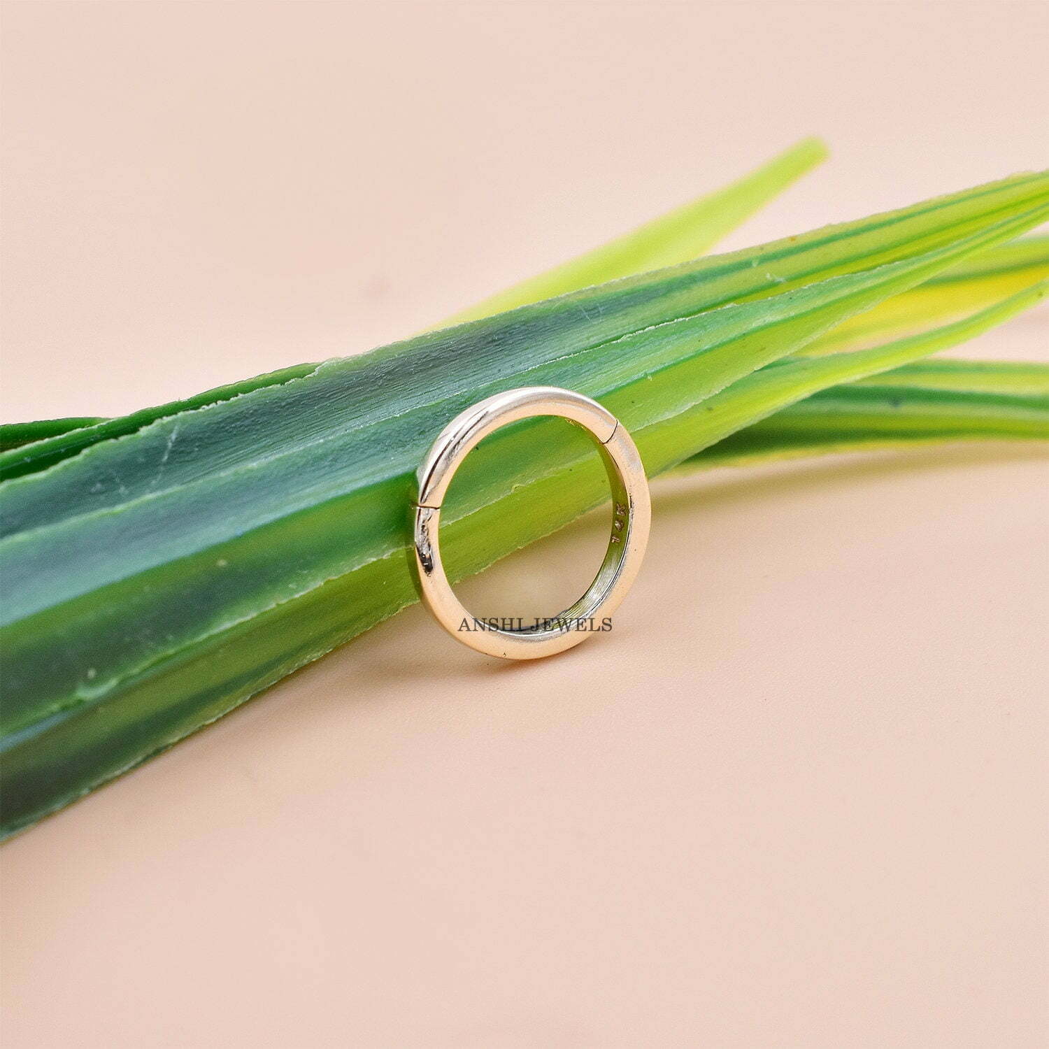 14K Yellow Gold Plated Round Clasp Lock, Jewelry Connector Charm Lock, 12mm Charm Clasp Lock, Gift For Her - Image 4
