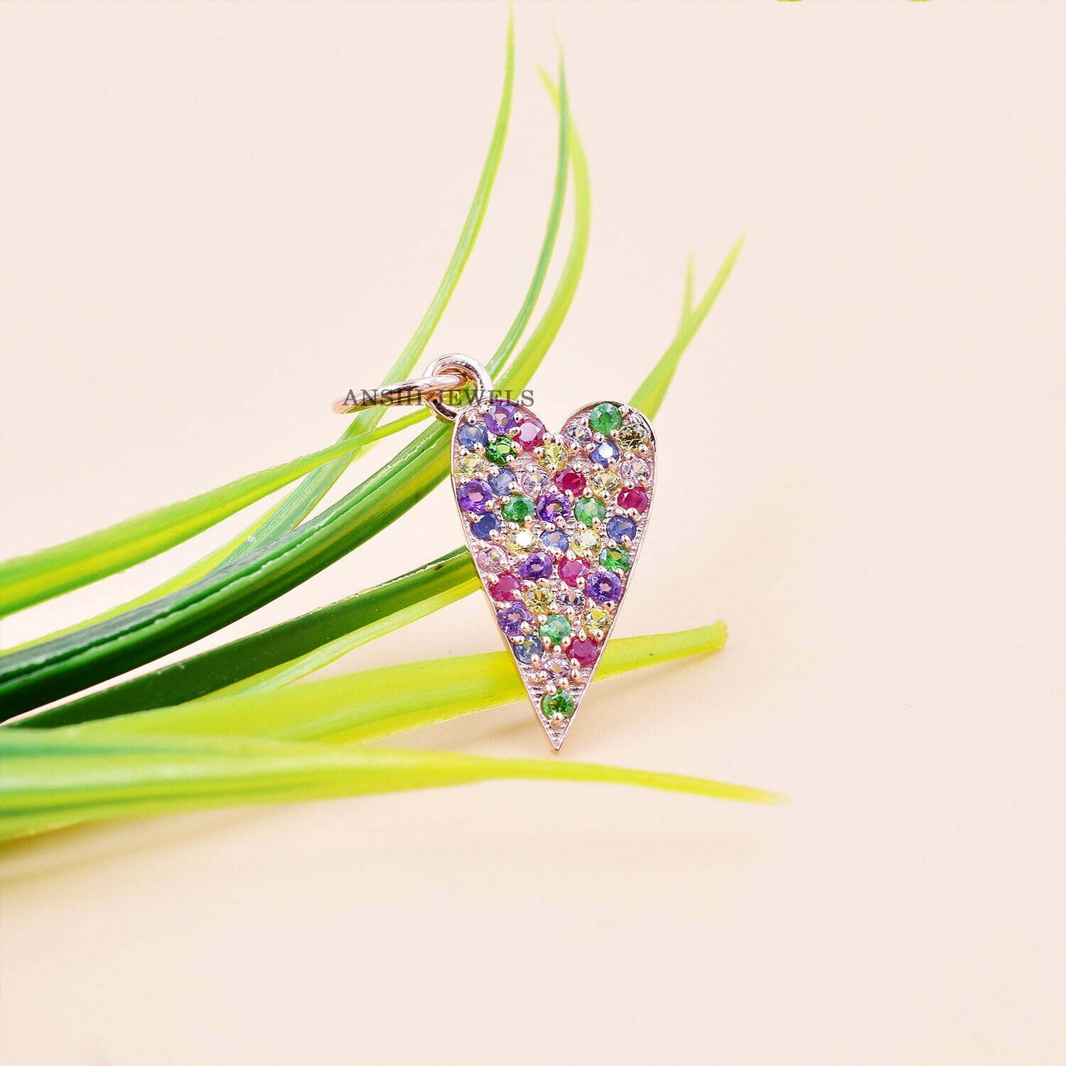 Rose Gold Heart Charm