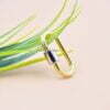 Yellow Gold Plated Wire & Silver Screw Lock