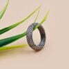 Single Band Ring Diamond Gray