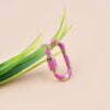 Twisted Pink Enamel Carabiner Lock
