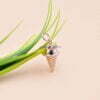 Rose Gold Onyx Ice Cream Charm