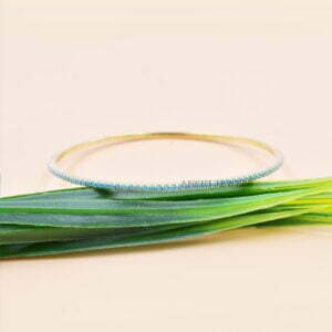 Thin Round Turquoise Bangle