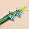 Rose Gold Turquoise Earrings