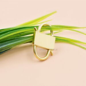 14K Gold Silver Padlock Jewelry