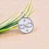Yellow Gold Single Cut Diamond Snake Infinity Charm