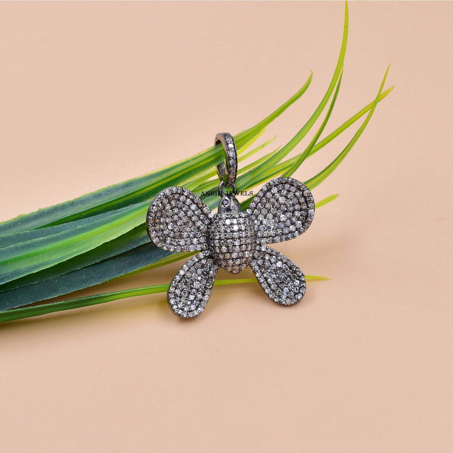 Diamond Butterfly Pendant