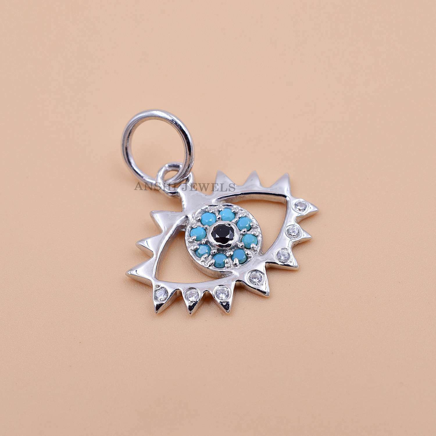 Sterling Silver Evil Eye Charm