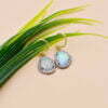 Opal Diamond Dangle Earrings