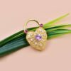 Gold Plated Heart Padlock