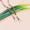 Gemstone Beads Necklace, Multi Color Tourmaline Beads Necklace, Melon Shape Beads Necklace