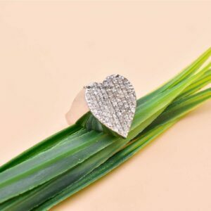 Silver Heart Band Ring