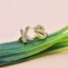Gold Plated Diamond Letter Ring
