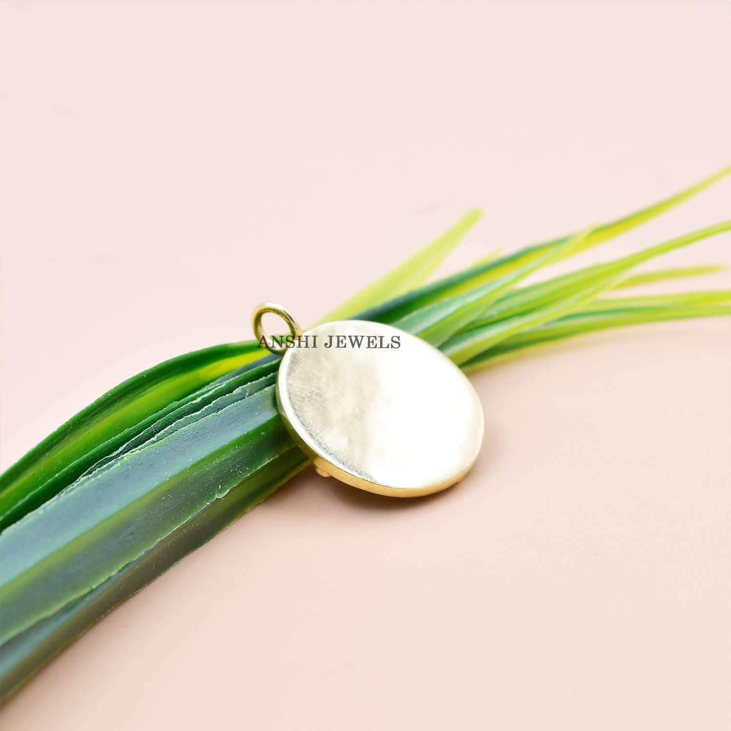 14K Yellow Gold Plated Round Charm, Initial Letter Enamel Charm, Round G Letter Charm - Image 3