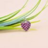 White Gold Heart Charm