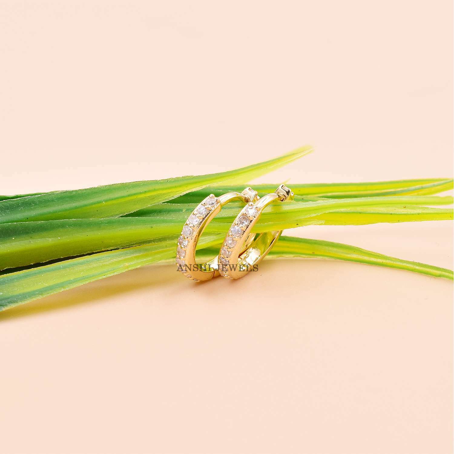 Diamond Mini Hoop Earrings