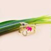 Gold Diamond Elephant Ring