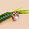 Red Enamel Band Ring
