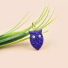 Lapis Owl Charm Necklace