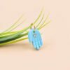 Turquoise Hamsa Necklace Pendant