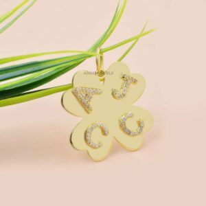 Diamond AJCC Clover Pendant