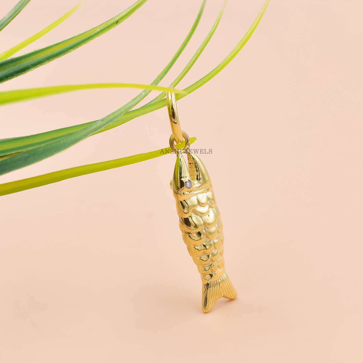 Gold Plated Fish Pendant