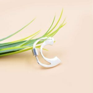925 Sterling Silver Screw Initial C Letter Carabiner