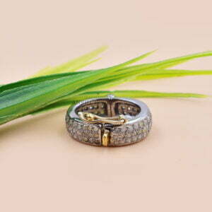 925 Silver Finding Clasp Lock, Diamond Lock, Gray Plated Lobster Clasp Lock