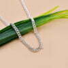 925 Silver Curb Chain, Woman Jewelry Connector Chain, Clasp Lock Chain Necklace, Wholesale Carabiner Chain Jewelry