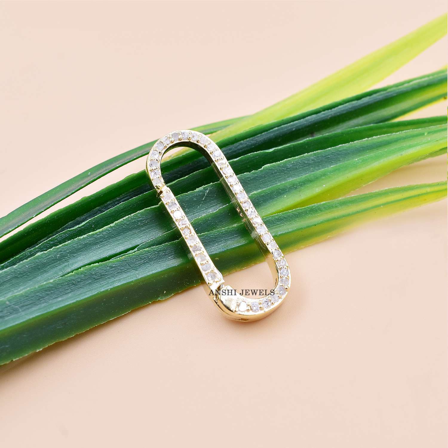 14K White Gold Diamond Enhancer Lock Jewelry - Image 7