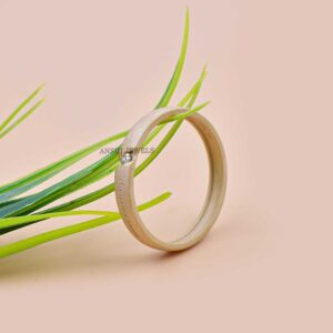 14K Gold Matte Finish Always and forever Personalized Ring