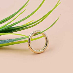 14k Yellow Gold Round Connector Lock Jewelry