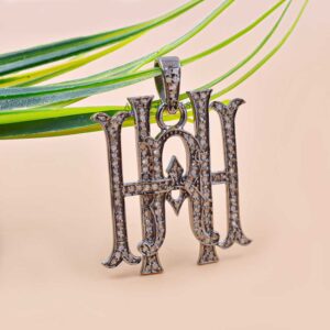 HHR Diamond Custom Letter Monogram Pendant