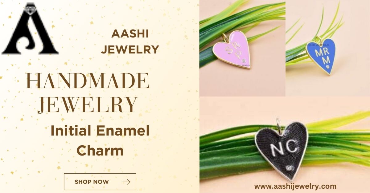 Best Initial Enamel charms Handmade Jewelry