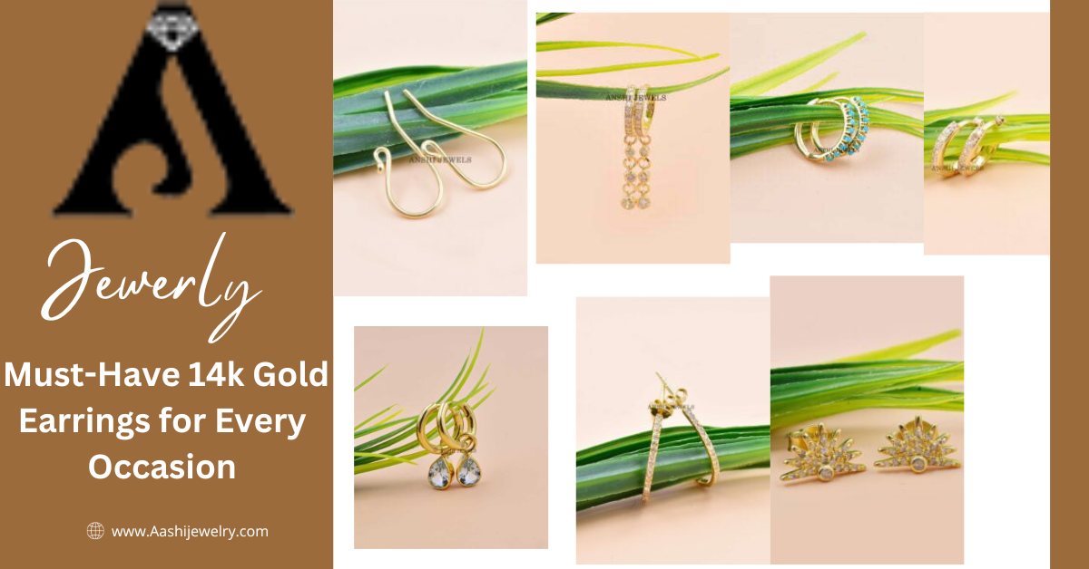 14K Gold Earrings Handmade jewelry