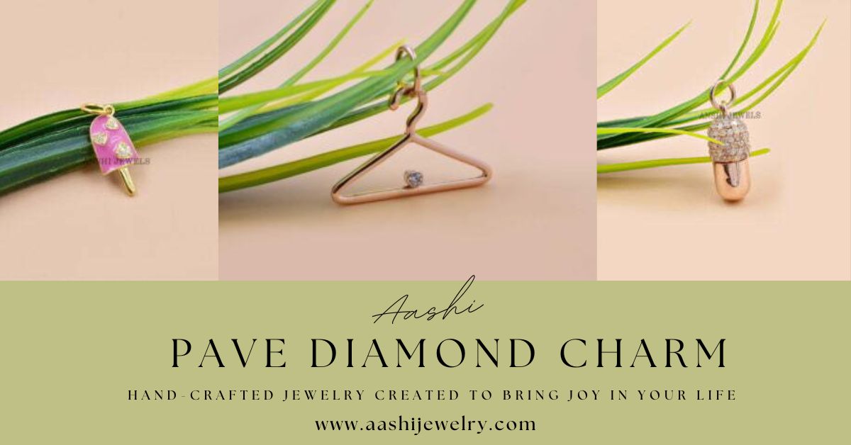 Pave diamond handmade jewelry