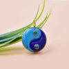New Designer Lapis and Turquoise Yin Yang Pendant Jewelry