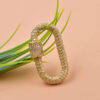 14K Yellow Gold Diamond Carabiner Lock